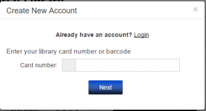 Create an Account Screen on Zinio