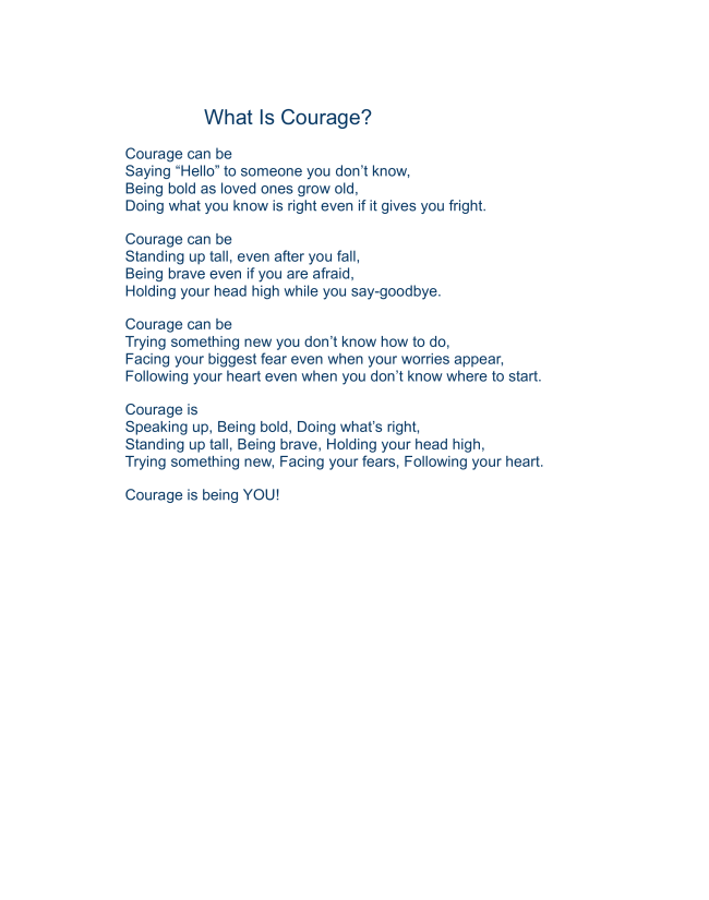 Emily Falk What Is Courage Emily Falk What Is Courage